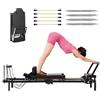 Generic Pilates Reformer Macchina per la casa pieghevole Pilates Reformer Core Bed Equipment Machine con molle/corde e Jump Board per casa/studio/palestra (per principianti e avanzati) 001