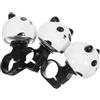 SKISUNO 3 Pezzi Campanello Bici per Panda Cartone Plastico | Balance Bike e Mountain Bike, Suono Forte, Facile Usare e Installare, Compatibilità