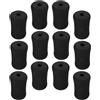 MOBUTOFU Cappucci in Spugna per Rulli Macchina Nero 12 Pezzi 22mm