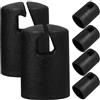 ifundom 6 Pezzi Tappi per Piedi Trampoline in ABS Nero Design Minimalista e Installazione Facile, Copertura Protettiva per Gambe di Trampolino da Gioco