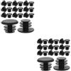 TOPBATHY 80 Pezzi Tappi Terminali Manubrio Bici in Plastico Nero per Uscite | Montaggio Semplice e Struttura Affidabile, Resistenti All'usura, Adatti a Ciclismo su Sentieri e Strada
