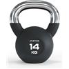 ATLETICA Kettlebells | 4 - 32 kg | Manubrio a sfera gommato con manico cromato | lega di acciaio di alta qualità | Qualità da studio | Allenamento funzionale tutto il corpo peso 14 kg
