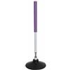 Hellery Allenamento per Bambini Attrezzo Agilità Sportiva Bastone Elasticizzato con Molla Ritorno Automatico Imbottitura Antinfortunistica Base in Gomma, Viola, 0.6 Metri Con Base Da 1.2 Kg