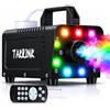 TAKRINK Macchina del Fumo 900W, 8 LED RGB, 16 Colori, Telecomando Wireless