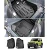 GAFAT Suzuki Jimny 2021-2024 2025 JB64/JB74 (Manuale) Tappetini Abitacolo, Tappetino in Gomma TPE per Tutte Stagioni, Originale 3D, Bordo Alto 5-7 CM