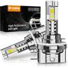 D-Lumina Lampadina H15 LED Canbus,100W 10000LM 6500K Chip CSP Super Luminoso,Lampadine LED di Ricambio Alogene,IP68 Impermeabile e Sistema di Raffreddamento Avanzato,2 pezzi