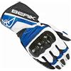 Berik Zoldar Guanti Moto, nero/blu/bianco, XL