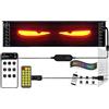 AMFUN Occhi Del Diavolo LED per Auto, Luce per Camion Impermeabile Ip65, Display a LED con Controllo APP e Telecomando, per Auto, Camion, 173mm*70mm