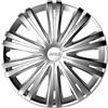 Generico Set 4 Copricerchi Auto Universali 13 14 15 16 Pollici - Design Sportivo con Fissaggio a Scatto - Compatibili con Cerchi in Acciaio o Ferro - Montaggio Facile Senza Attrezzi (Giga, 13)