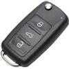 kuyuansu Sostituzione Pieghevole Chiave Dell'automobile Borsette Caso Fob Per Il VW Golf Mk6 T1guan Polo Passat CC SEAT Skoda Octavia 3 Pulsante