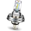 Ruiandsion Lampadina LED P45T H5 R2 giallo DC 10-30V super luminosa CSP 4SMD Chipset LED per fari anteriori auto moto