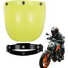Generisch Visiera per Casco da Moto Lente A Bolla Per Casco Aperto