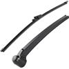 Manqyi Tergicristallo - Parabrezza Posteriore per VW Golf 5, Sostituzione per VW Polo MK4, Spazzole di Ricambio per Tergicristalli Nero, Sostituzione per VW Polo MK4, VW Golf MK5 2003-2009
