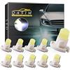 Qasim 10x T4.2 LED COB Bianco12V Lampadine Cruscotto Tachimetro Auto | Luce Uniforme COB, Installazione Diretta, Basso Consumo, Ideale Per Quadro Strumenti E Indicatori Auto