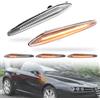MKptopia 2 luci LED di segnalazione laterale dinamica, luci freccia, compatibili con 159/159 Sport-wagon/Boe-ra/Spi-der typ 939-bianco cristallo