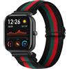 SITAFU Cinturino Per Amazfit GTS/GTS 2/GTS 3,20mm Nylon Elastico Intrecciato Braccialetto per Amazfit Bip/GTS 2 mini/GTS 2e - Regolabile Cinturini di Ricambio per Amazfit Bip U/Bip U Pro/Bip lite