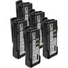 vhbw 5x batteria compatibile con Motorola DP4400, APX4000, DP4000, DP2600E radio (2600mAh, 7,4V, Li-Ion) + clip