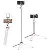 ULANZI MT-44 Treppiede Smartphone 147 cm, 2 in 1 Bastone Selfie con Telecomando, Treppiede Fotocamera con Testa a Sfera 360° e Cold Shoe, Compatto Selfie Stick per Samsung Sony Canon Nikon iPhone 17