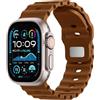 BXUXOHS Cinturino Silicone Ocean per Apple Watch Ultra/3/2 49mm 46mm 45mm 44mm 42mm