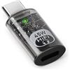 Seminer Adattatore Audio per Cuffie da USB C a Lighting, Connettore 3in1 da Maschio Type-C a Femmina Lighting con Convertitore di Dati e Carica per iPhone Serie 17/16/15, iPad e Altro(Nero)
