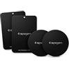 Spigen KUEL Piastre Metalliche, Set da 4 (2 Rotonde e 2 Rettangolari) | Adesivo Premium 3M [Più Sottile di una Carta di Credito] per Supporto Telefono Magnetico da Auto