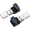 Pixelure Adattatore USB 90 gradi Adattatore USB A 3.1 Maschio a Femmina10Gbps 5V@3A Adattatores per PC Laptop phone Tablet 2Pcs