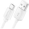 deleyCON 1,5m Cavo di Ricarica e Dati Micro USB - Compatibile con Smartphone Android, Tablet, Lettori MP3, Fotocamere e Molto Altro - Bianco