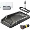 Polmxs Caricatore Wireless Auto, 15W Tappetino Ricarica Wireless Auto Antiscivolo 2 in 1 Supporto per Telefono da Auto con Caricabatterie da 40W per iPhone 16 15 14 13 12 Samsung S25 S24 S23 Google