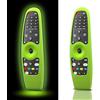 GOUYESHO Custodia protettiva in silicone per telecomandi LG TV Glow in The Dark, cover remota per MR650, MR600, MR18BA, MR20BA, MR19BA (verde brillante) - 【2 confezioni】