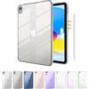 ProCase Custodia Trasparente per iPad A16 11 Generazione 11 Pollici 2025 Rilascio iPad 10 Generazione 10,9 Pollici 2022 Rilascio, Copertura Posteriore Trasparente Sottile Leggera -Grigio Chiaro