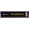 Corsair Memoria 8 GB (1 x 8 GB) DDR4 2400 MHz C16, Nero