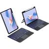 SCIMIN Custodia a libro con tastiera retroilluminata Bluetooth per Huawei MatePad da 11,5 S [non adatta a MatePad 11,5 pollici], retroilluminazione, mouse trackpad e tastiera staccabile