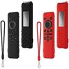 WUZUN Custodia per Telecomando Samsung 2023: WUZUN Compatibile con TM2360E / TM2361E BN59-01432A / 01432J Custodia Protettiva in Silicone Antiurto per Telecomando Smart TV Antiscivolo (Rosso+Nero)