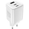 Kitbox Caricatore USB C totale 120W 3 porte Alimentatore con 65W USBC porta Caricabatterie Rapido tipo C USB Charger Spina per iPhone 17/16/15/14/13/12 Pro Max/Plus/Samsung Galaxy/iPad/Macbook/Xiao-mi