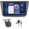 Hodozzy 【4+64G】Hodozzy Carplay Autoradio per Seat Altea 2004-2015, 9 Pollici Touchcreen Stereo Auto Bluetooth con Bluetooth 5.0/Android Auto/DSP/GPS/Wifi/RDS/USB/SWC