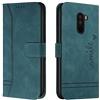 Bravoday Cover per Xiaomi Pocophone F1, Flip Custodia in Pelle PU Portafoglio Custodia per Xiaomi Pocophone F1, con Slot per Schede, Verde