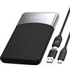 ORICO SSD esterno da 256 GB con cavo USB C 2 in 1, unità a stato solido portatile USB 3.2 Gen 1 fino a 460 MB/s, resistenza alla polvere e alle cadute, archiviazione affidabile per smartphone USB-C