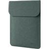 Allinside Custodia per laptop da 13 pollici per MacBook Neo A18 Pro/MacBook Air 13 (2018-2026) / MacBook Pro 13 (2016-2022), custodia verticale in pelle PU scamosciata impermeabile, verde Scuro