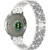 PaceBid 18mm Cinturino per Garmin Venu 4 41mm/Venu 3S/2S/Forerunner 265S | per Garmin Forerunner 255S/255S Music,Huawei Watch GT 6 41mm/GT 5 Pro 42mm, Strass Metallo Cinturini di Ricambio, Starlight