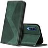 ZONNAVI Cover per Samsung Galaxy A70, Flip Custodia Pelle PU con [Slot Cart] [Supporto Stand] [Magnetica], Cover a Libro Portafoglio per Samsung Galaxy A70 (Verde)
