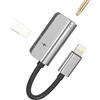 zoyuzan Adattatore Aux Jack Cuffiette Auricolari Cavo Lightning Accessori 3,5mm Cuffie Ricarica per Apple Iphone 14 13 12 11 Pro Max 7 8 Plus X SE XR per iPad Air Sdoppiatore Spinotto Headphone Caricabatterie