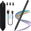 KBCASE Stylus Pen Tablet Android, KBCASE Penna per Tablet Compatibile Samsung/iPhone/Lenovo/Xiaomi/Huawei/Android Touch Screen, Stylus Pencil with Sensibile all'Inclinazione con 3 Punte