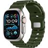 BXUXOHS Cinturino Silicone Ocean per Apple Watch Ultra/3/2 49mm 46mm 45mm 44mm 42mm