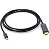 JZK 1,8 m Cavo per DisplayPort Mini a HDMI, cavo convertitore adattatore unidirezionale da per DisplayPort Mini a HDMI placcato in oro per Thunderbolt 1/2, per MacBook Air, per Surface Pro, per Lenovo