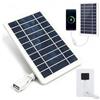 Cloxtralon Pannello solare portatile da 5 V con porta USB, caricatore solare plug and play, impermeabile IP65, per escursionismo, campeggio e attività all'aperto, telaio in piastra epossidica durevole