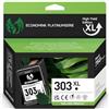 Economink 303XXL 303 Cartucce d'inchiostro, 303 XL Nero compatibile con le Cartucce d'inchiostro HP 303, per Envy Photo 7134 7830 6232 6230 7130 6220 6234 7100 7155 7800 7834 7855 7864 (1-pack)