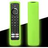 JIROAOTIC Custodia Telecomando compatibile con Fire TV Omni/TCL 2022 CF630 Remote YKF494-B203/Xiaomi Fire Smart TV F2/CT-8565/JVC RM-C3253, Guscio Telecomando in silicone con cordino(Glow Verde)