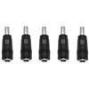 JZK 5X convertitore adattatore alimentazione CC, adattatore CC femmina 5,5x2,1 mm a maschio 5,5x2,5 mm, connettore spina CC a presa, per telecamera di sicurezza CCTV, striscia luminosa a LED, router