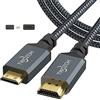 Twozoh Cavo Mini HDMI to HDMI 2M, Type A Supports 4K/60Hz, 1080p, USB 2.0a/b, 2.0/1.4a