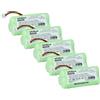 vhbw 5x batteria sostituisce Zebra BTRY-LS42RAA0E-01 per lettore di codici a barre, POS (800mAh, 3,6V, NiMH)